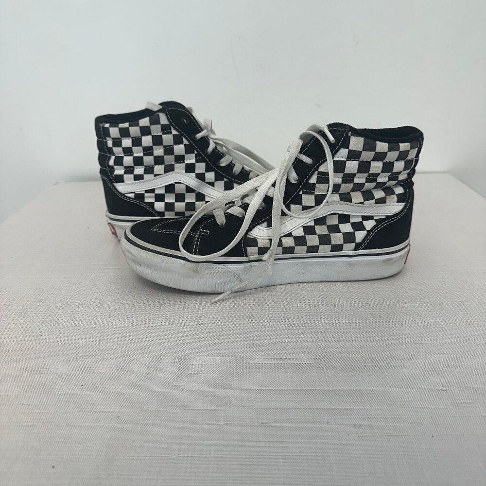 Vans Checkerboard High Top Sneakers